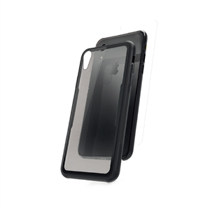 Muvit - muvit pack Apple iPhone 9 carcasa vidrio templado marco negro + protector pantalla vidrio templado p