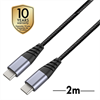 Muvit muvit Tiger cable USB Tipo C A Tipo C 2.0 3A 2m gris
