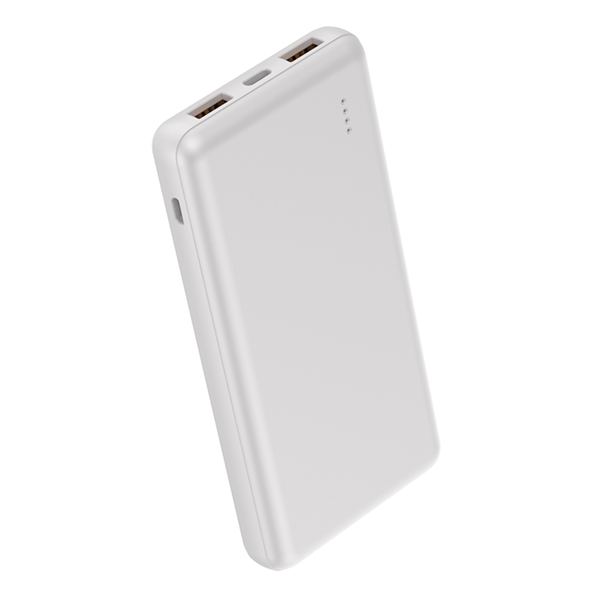 Myway - Myway power bank 10.000 mAh USB 2 puertos 2A + cable tipo C blanca