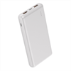 Myway power bank 10.000 mAh USB 2 puertos 2A + cable tipo C blanca