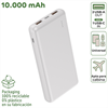 Myway - Myway power bank 10.000 mAh USB 2 puertos 2A + cable tipo C blanca