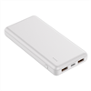 Myway - Myway power bank 10.000 mAh USB 2 puertos 2A + cable tipo C blanca