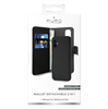 Puro - Puro funda piel Eco Apple iPhone 12/12 Pro + carcasa extraíble magnética negra