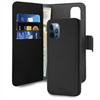 Puro - Puro funda piel Eco Apple iPhone 12 Pro Max + carcasa extraíble magnética negra