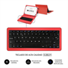 Subblim - Subblim Keytab Pro USB funda tablet con teclado 10,1&quote; roja