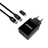 Subblim Pack cargador pared Smart charger PD25W+QC3.0+C a   Cable Tipo C C/Lightning negro