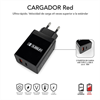 Subblim - Subblim Pack cargador pared Smart charger PD25W+QC3.0+C a   Cable Tipo C C/Lightning negro
