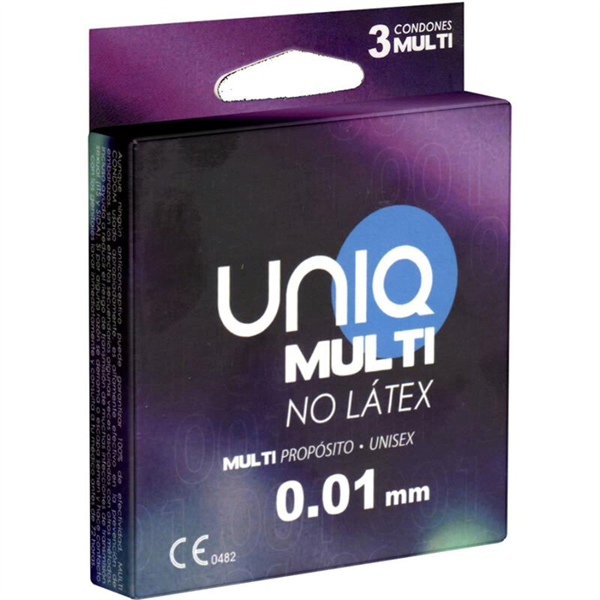 Uniq - Multi - Preservativos Sin Latex 3 Unidades