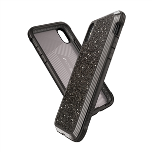 Xdoria - Xdoria carcasa Defense Lux Glitter Apple iPhone X negra