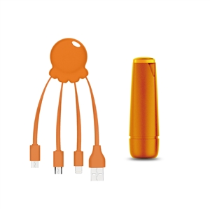 Xoopar - Xoopar After Work Power Pack adaptador multi conector + batería emergencia 2600 mAh naranja