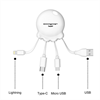 Xoopar - Xoopar Octopus Booster Adaptador USB multi conector con batería de emergencia 1000 mAh integrada y b