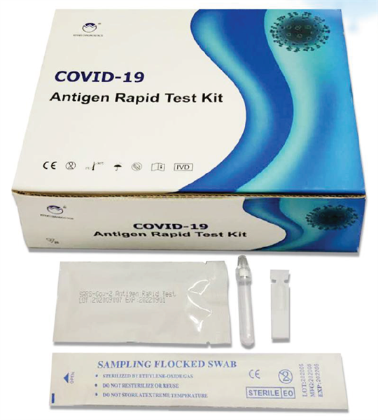 Kewei 25 Tests Reactivos COVID-19 Antígenos (Ag) Naso