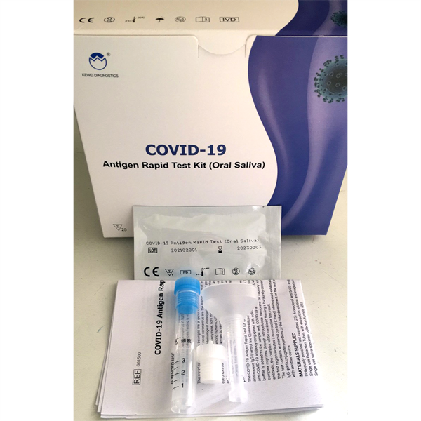 Kewei 25 Tests COVID-19 Antígenos (Ag) por Saliva