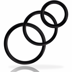 Addicted Toys Set Anillos Pene Negro