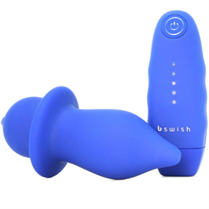 B Swish Bfilled Classic Plug Anal Control Remoto Azul