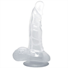 Baile - Baile Dildo Realistico Con Ventosa Y Testiculos 16.7 Cm Transparente