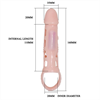 Baile - Baile Funda Extensora Pene Con Vibracion Y Strap 13.5 Cm