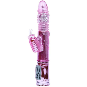 Baile Vibrador Recargable Con Rotacion Y Estimulador Throbbing Butterfly