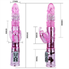 Baile - Vibrador Recargable Con Rotacion Y Estimulador Throbbing Butterfly