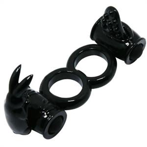 Baile Sweet Ring Anillo Doble Con Rabbit Doble