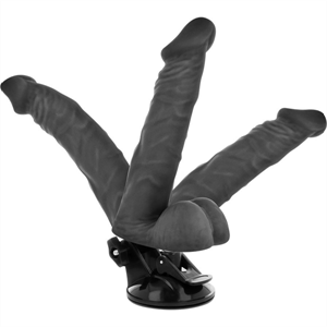 Basecock Based Cock Vibrador Articulable Control Remoto Negro 20cm