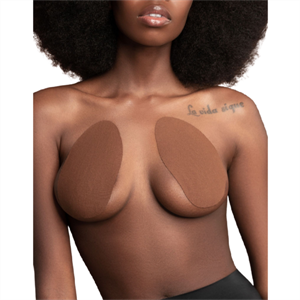Bye Bra - Bye Bra Breast Lift Pads + 3 Pares Pezoneras Marron Oscuro Talla A-c
