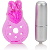 Calexotics - Calex Micro Vibe Arouser Bunny  Anillo Vibrador Rosa
