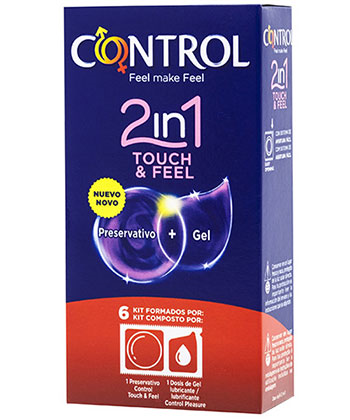 Control 2 In 1 Preservativo Touch Feel + Lubricante