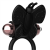 Coquette - Coquette Cock Ring Butterfly Anillo Vibrador Negro / Gold