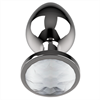 Coquette - Coquette Plug Anal De Metal Talla M Cristal Clear 3.5 X 8cm