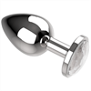 Coquette - Coquette Plug Anal De Metal Talla M Cristal Clear 3.5 X 8cm