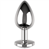 Coquette - Coquette Plug Anal De Metal Talla M Cristal Clear 3.5 X 8cm