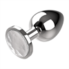 Coquette - Coquette Plug Anal De Metal Talla M Cristal Clear 3.5 X 8cm