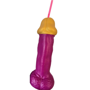 Diablo Picante - Vaso Pene Plãstico Fucsia