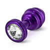 Diogol - Ano enchufe del extremo acanalado púrpura 30 mm