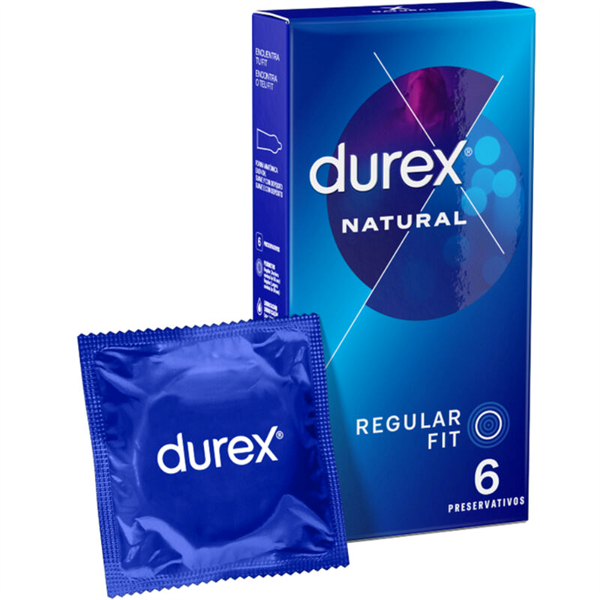 Durex - Natural Regular Fit Vending (6 uds)