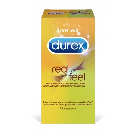 Durex - Preservativos Real Feel 12 Unidades