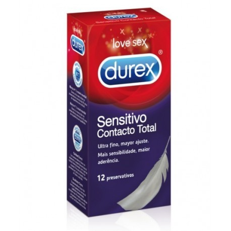 Durex - Preservativos Sensitivo Contacto Total 12 Unidades
