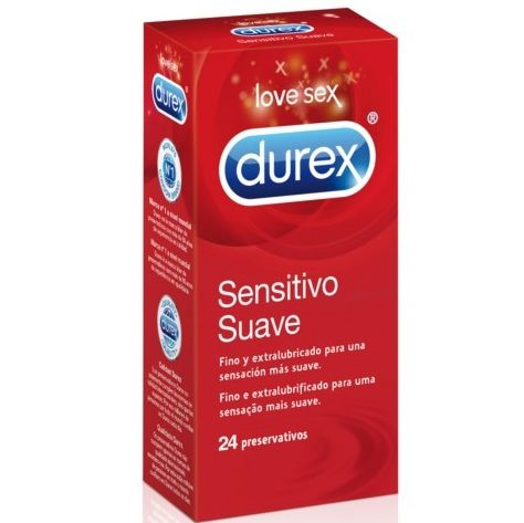 Durex - Preservativos Sensitivo Suave 24 Unidades