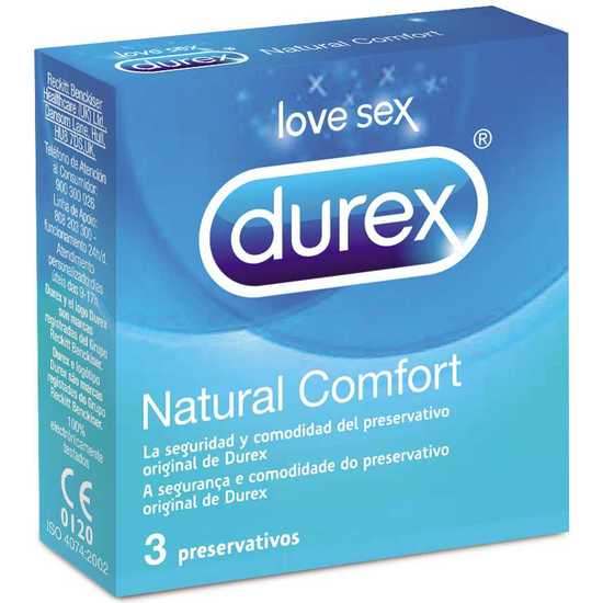 Durex - Preservativos Natural Comfort 3 Unidades