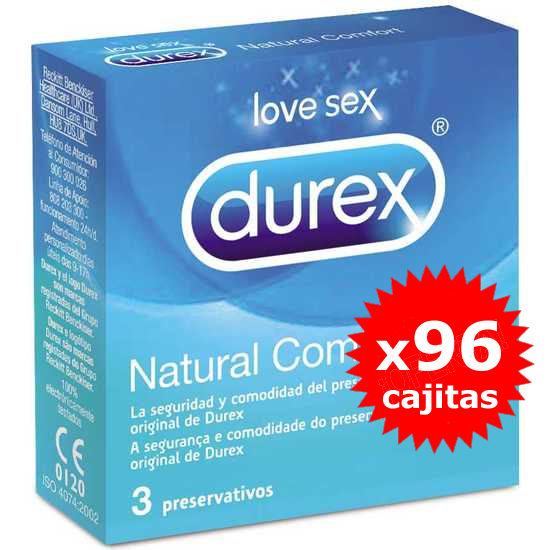 Durex Natural Comfort Vending (96 Cajitas)