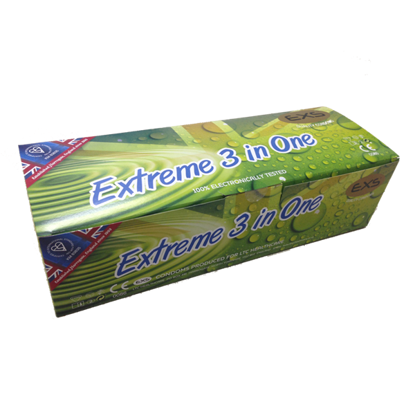 EXS Extreme 3 en 1 - Estriados, Punteados y Anatómicos