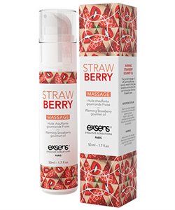 Exsens - WARMING GOURMET MASSAGE  OIL STRAWBERRY 50ML