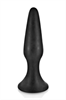 Glamy - Glamy Plug Anal Silicona Medium Negro 12.5cm