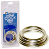 Manbound Metal Cock Ring 3-Pack