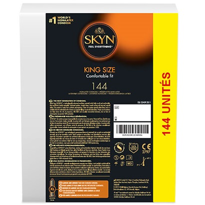 Manix / Mates Skyn King Size (144 pcs) - Ultra Fino XL Sin Látex