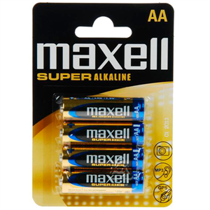 Maxell Pila Super Alkaline Aa Lr6 Blister*4