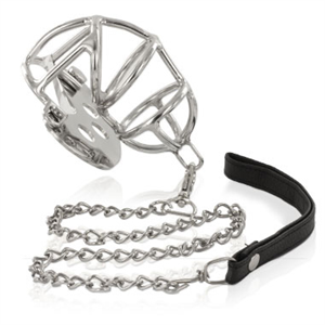 Metal Hard Anillo Castidad Metal Con Correa
