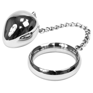 Metal Hard Metalhard Cock Ring 40mm  + Cadena Con Bola Metal