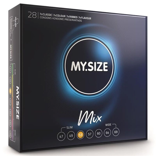 My Size Pro - Mix Preservativos 53 Mm 28 Unidades
